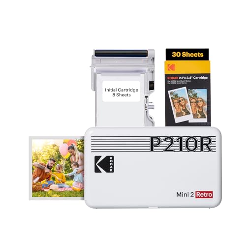 KODAK Mini 2 Retro Navidad Regalos 4Pass, Impresora...