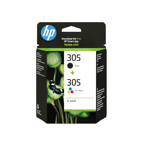 HP 305 6ZD17AE, Negro y Tricolor, Cartuchos de Tinta...