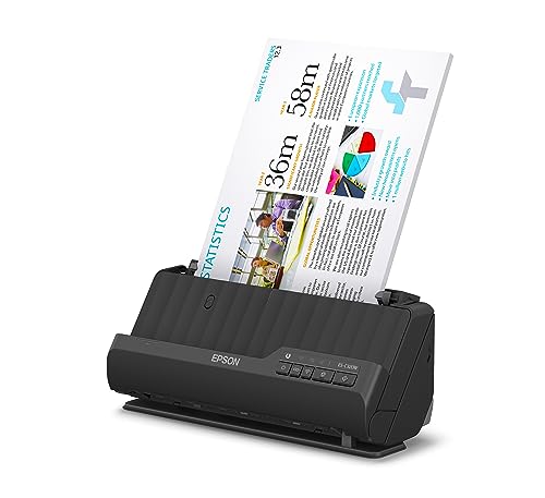 Epson ES-C320W, Escáner Vertical de Documentos A4, USB,...
