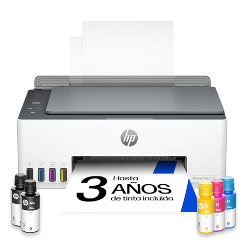 Impresora Multifunción Tinta HP Smart Tank 5105 Wi-Fi, con...