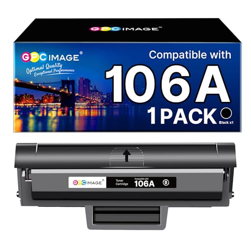 GPC IMAGE Cartucho de tóner Compatible para HP 106A W1106A...