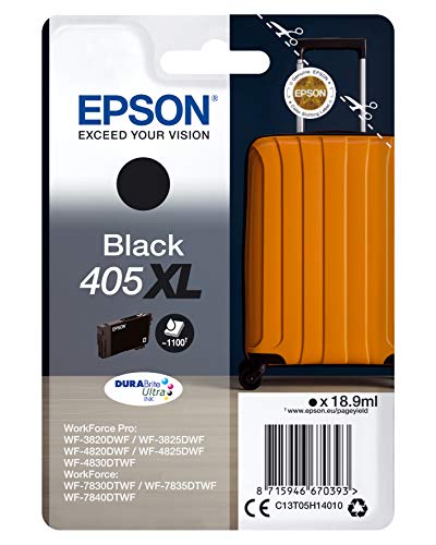 Epson Ink/405XL BK Sec, Negro, Rendement élevé (XL)