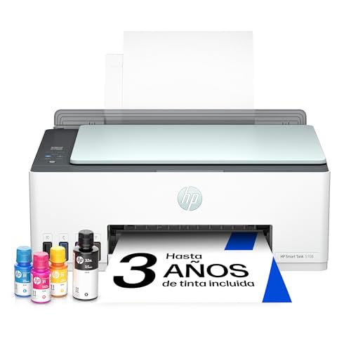HP Impresora Multifunción Tinta Smart Tank 5108 Wi-Fi, con...