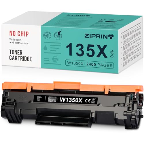ZIPRINT W1350X - Tóner de repuesto para HP 135X W1350X...