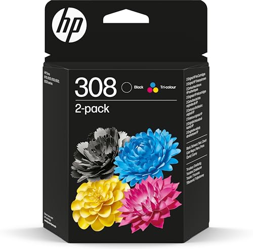 HP Paquete de 2 Cartuchos de Tinta Original 308...