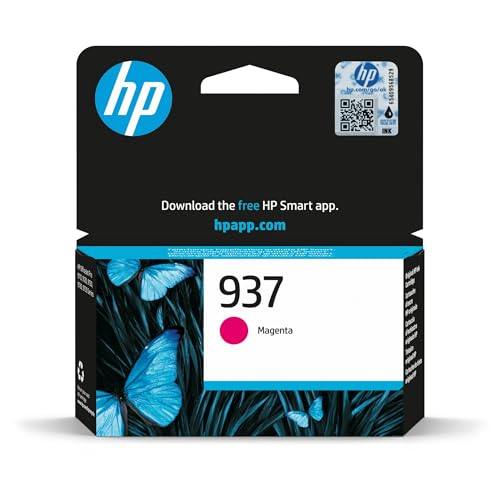 HP 937 4S6W3NE, Magenta, Cartucho de Tinta Original,...