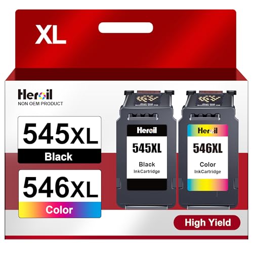 Heroil PG-545XL CL-546 XL Reemplazo para Canon 545 546 Tinta...