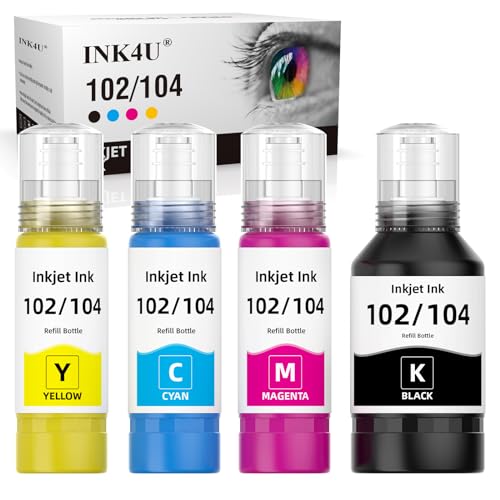 INK4U 104 102 Tinta Compatible con Epson 102 Epson 104...