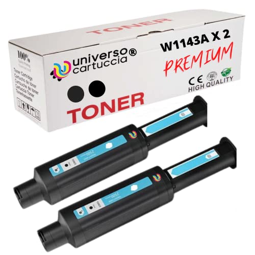 universo cartuccia® 143A W1143A 143AD W1143AD2 Kit 2 Tóner...