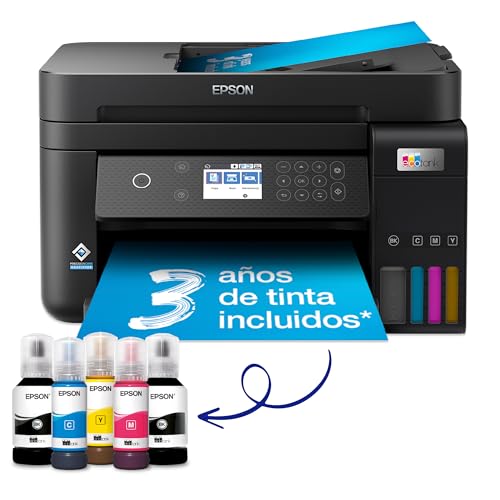 Epson EcoTank ET-3850, Impresora Wifi A4 Multifunción 3en1...