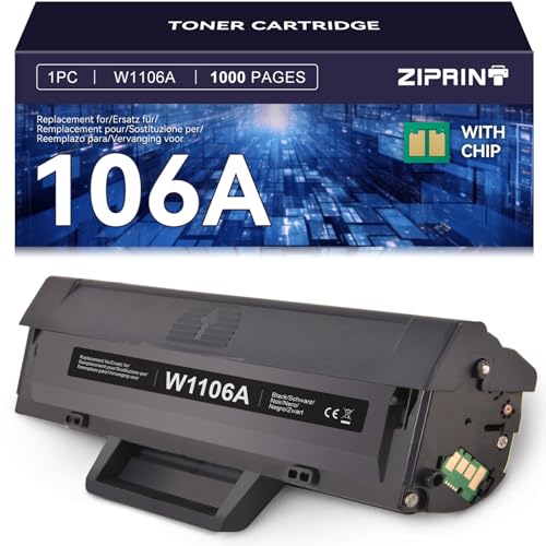 ZIPRINT 106A Toner Compatible con HP106A W1106 Toner für HP...