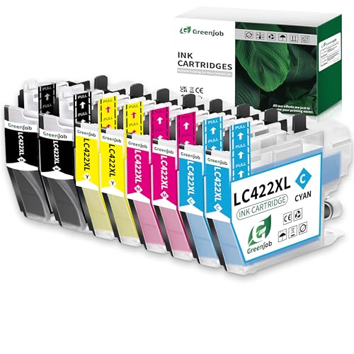 Greenjob LC422XL Cartucho de Tinta Compatible con Brother...
