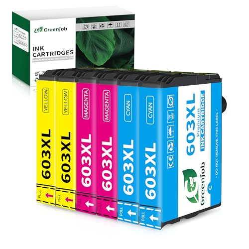 Greenjob 603XL Cartucho de Tinta Compatible con Epson 603XL...