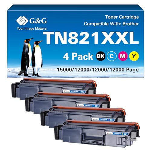 G&G TN-821 Tóner compatible con Brother TN821 TN821XL para...