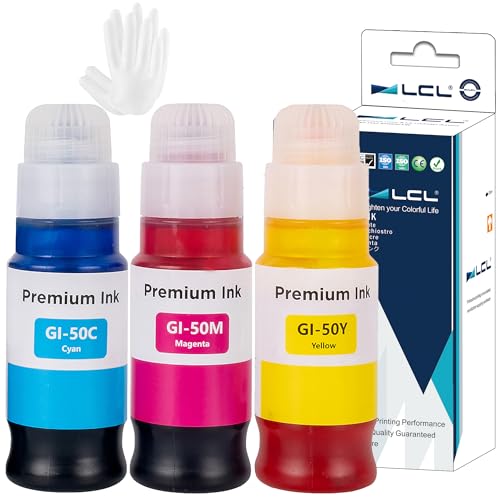 LCL Botella de Tinta Compatible GI-50 GI-50C GI-50M GI-50Y...