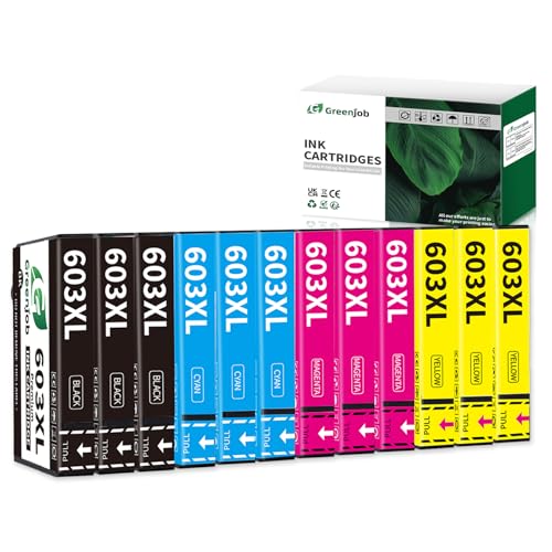 Greenjob 603XL Cartucho de Tinta Compatible con Epson 603XL...