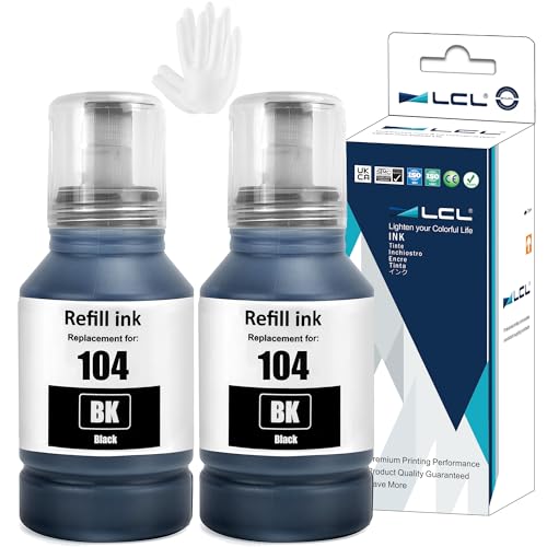LCL 104 Alta Capacidad Tinta Compatible para Epson 104 Negro...
