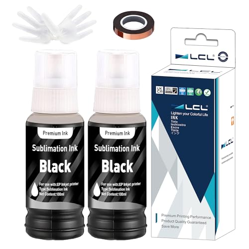 LCL 100ML Recarga de Tinta de sublimación (2 Negro)...