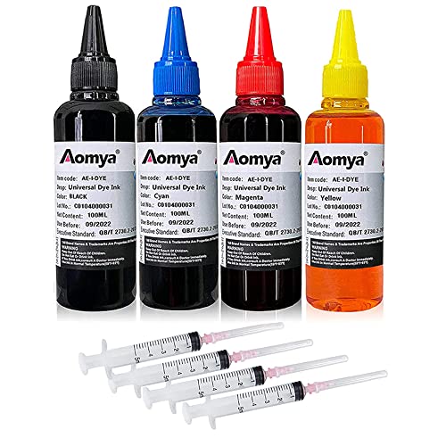 Aomya - Kit de Recambio de Tinta de Tinte Universal de 400...