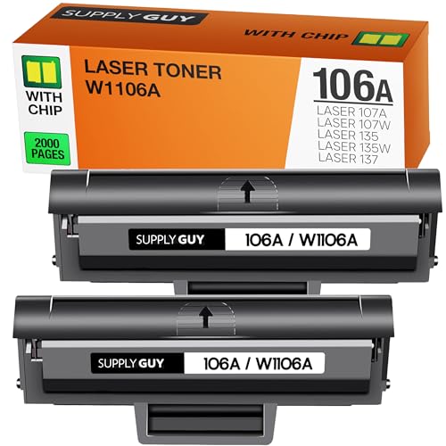 Supply Guy W1106A 106A Cartuchos de Toner con Chip...