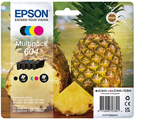 Epson Tinta Original Multipack 4 Colores 604 - Cartucho...