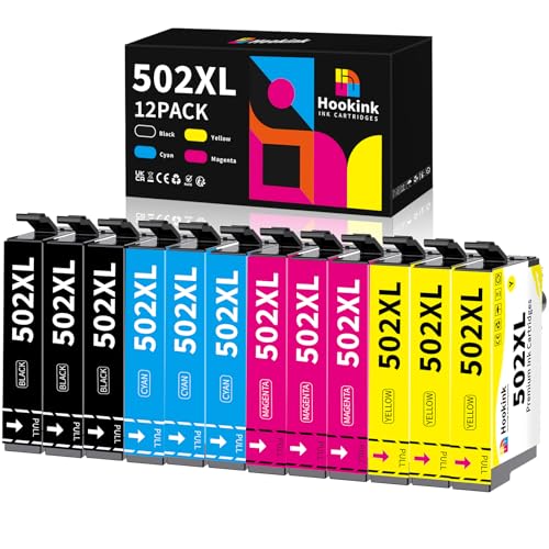 Hookink 502XL Cartuchos de Tinta Compatible para Tinta Epson...