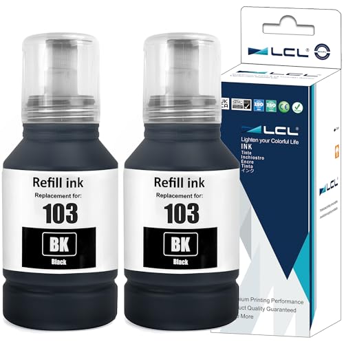 LCL 103 Tinta Compatible para Epson 103 Negro Botella de...