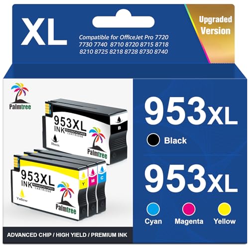 Palmtree 953XL 953 XL Remanufacturado para HP 953XL Pack...