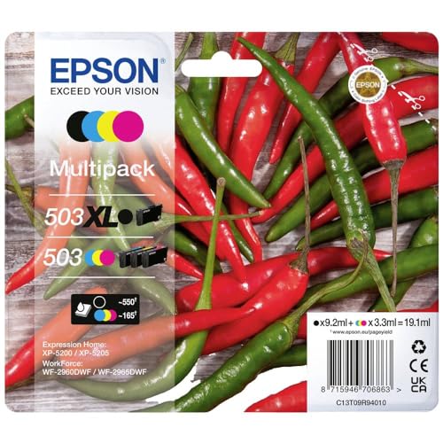 Epson Tinta Original Multipack 4 Colores 503 con Cartucho...