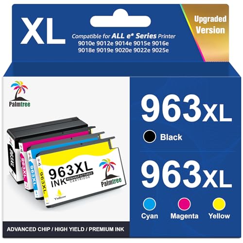 Palmtree 963XL Cartuchos de Tinta Compatibles con Tinta HP...