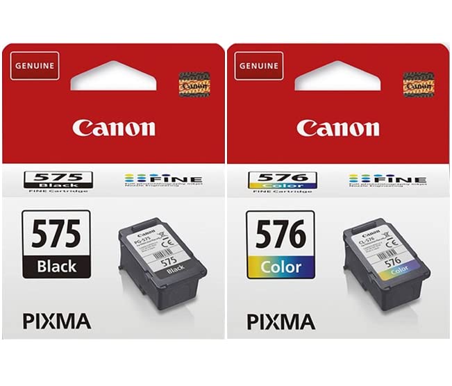 Canon Cartuchos de tinta de color negro PG-575 y CL-576