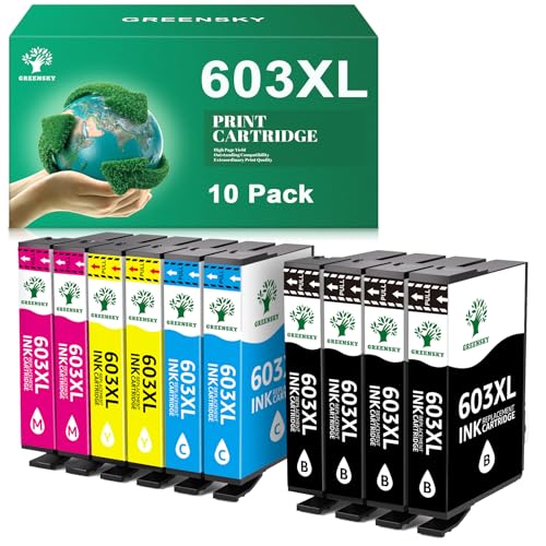 GREENSKY Tinta 603XL Compatible para Epson 603 603XL...