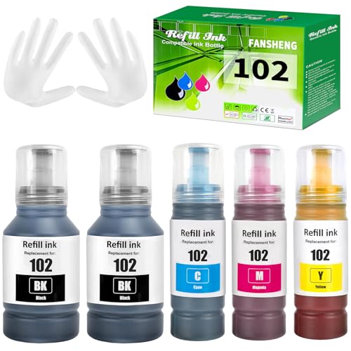 FANSHENG 102 Tinta Compatible con Epson 102 Botellas de...