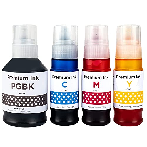 SHUOLEI GI51 Tinta Compatible con Canon GI-51 GI51 Botella...