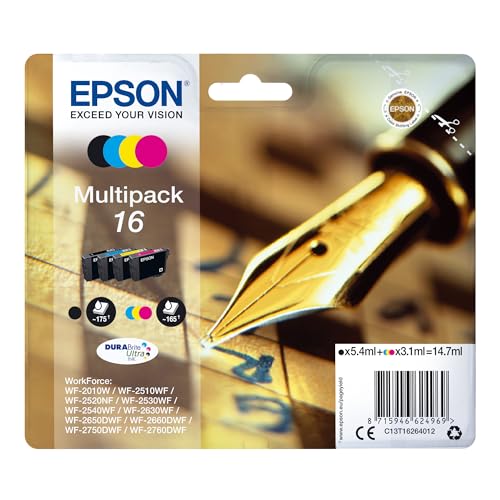 Epson C13T16264012 - Cartucho de tinta, color (4 unidades)