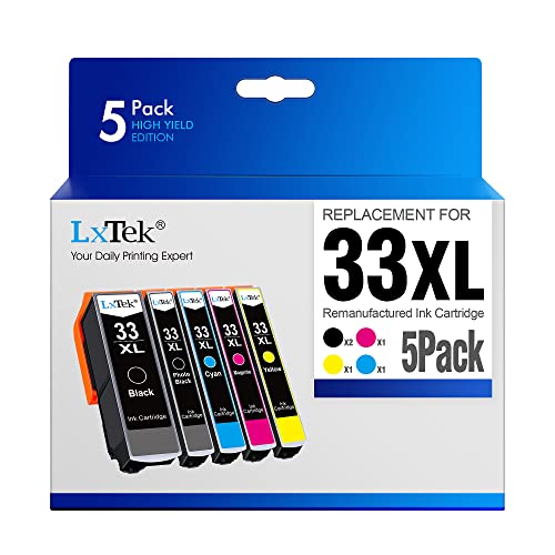 LxTek 33XL Tinta Multipack Compatible para Epson 33...