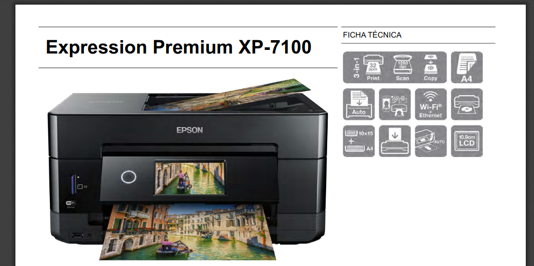 Impresora Epson Expression Premium Xp 7100 Review Del Experto Quecartuchoes 4537