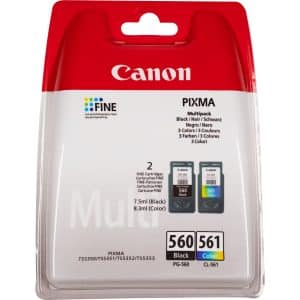 Canon PIXMA TS5353 Multipack de cartuchos de tinta negra Canon PG-560 + color CL-561