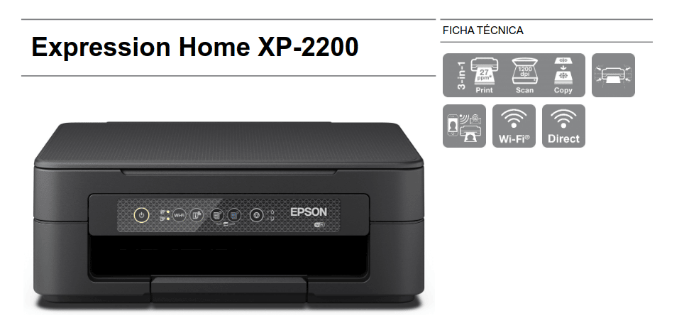 Epson Expression Home XP-2200 caracteristicas
