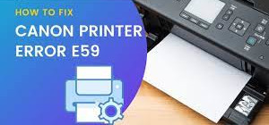 canon printer error E59