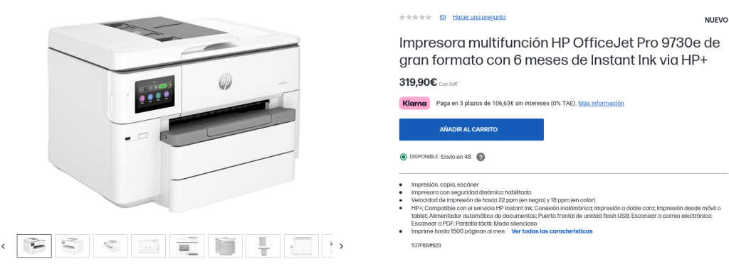 Impresora HP LaserJet M209dwe con 6 meses de Instant Ink via HP+ - HP Store  España