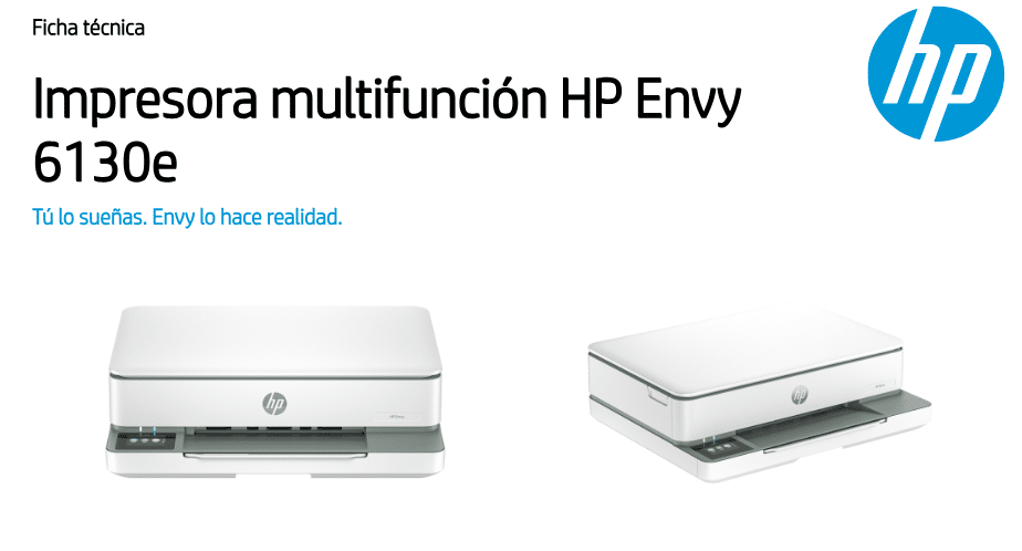 Ficha técnica impresora multifunción HP Envy 6130e