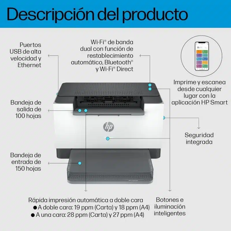Impresora HP LaserJet M207dw | Review del Experto 7 1218 hp laserjet sfp m207dw impresora laser monocromo wifi duplex 1