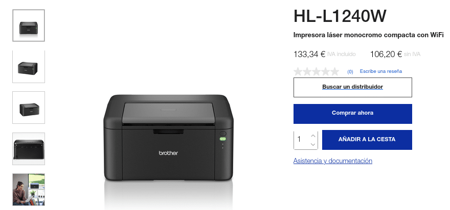 Precio Impresora Láser Monocromo HL-L1240W Brother