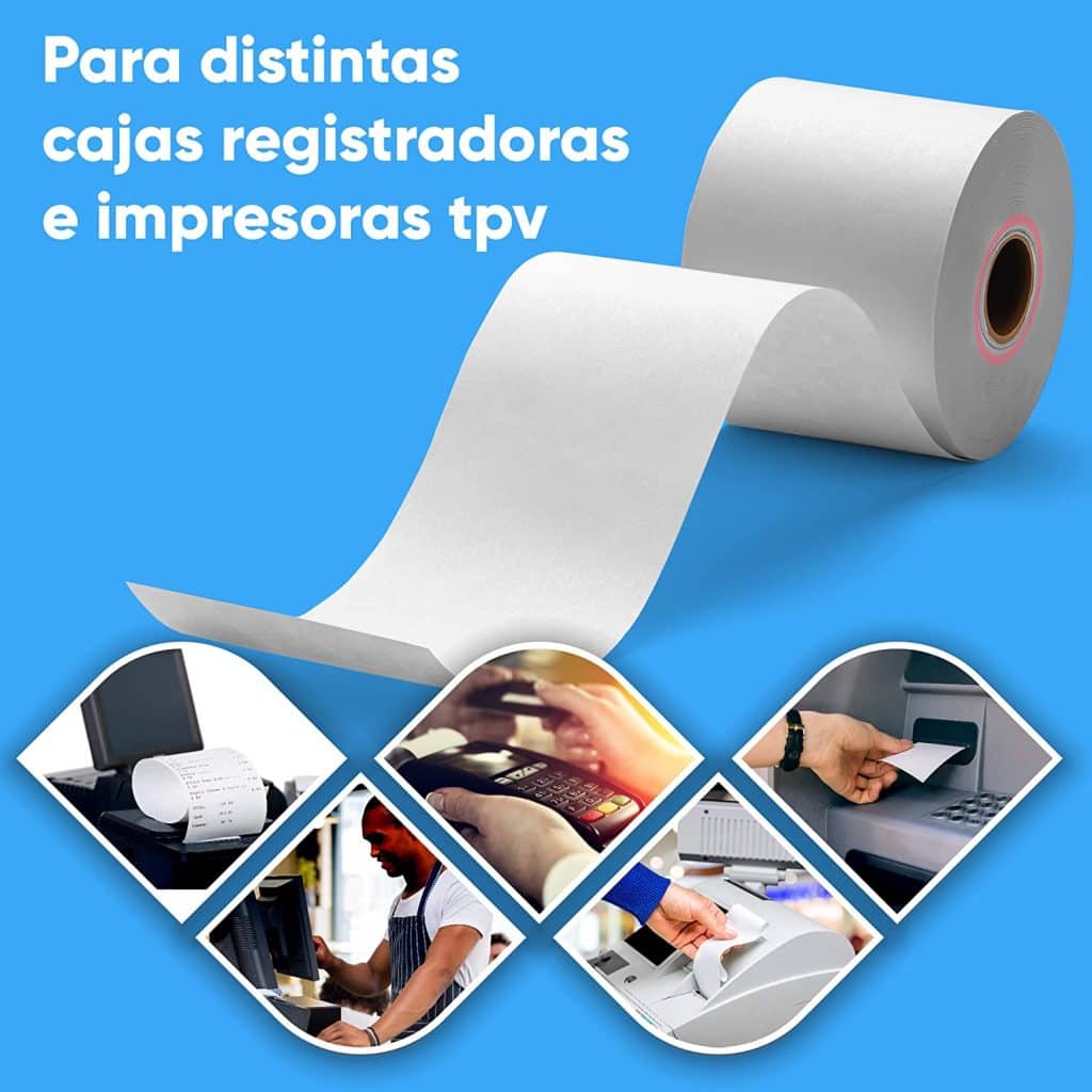 Cómo elegir rollo TPV 1 Rollo Papel Térmico para Sumadora Impresora TPV